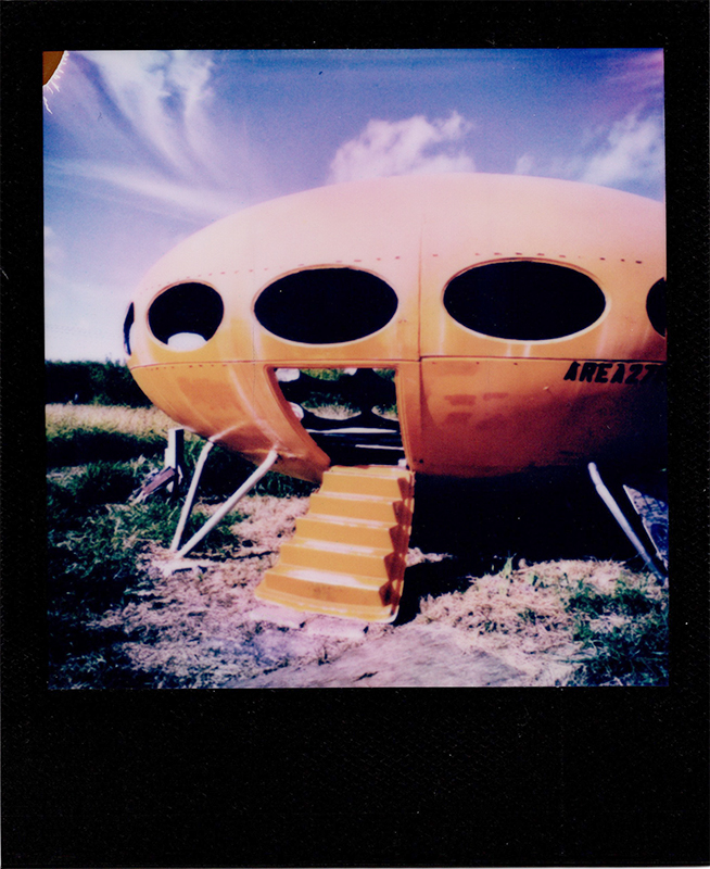 Royse City Futuro House, Oct 2022.<br>Polaroid Lab.